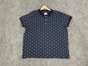 Redgreen Polo Shirt Mens 2XL Palm Trees Navy Blue Short Sleeve Cotton N26